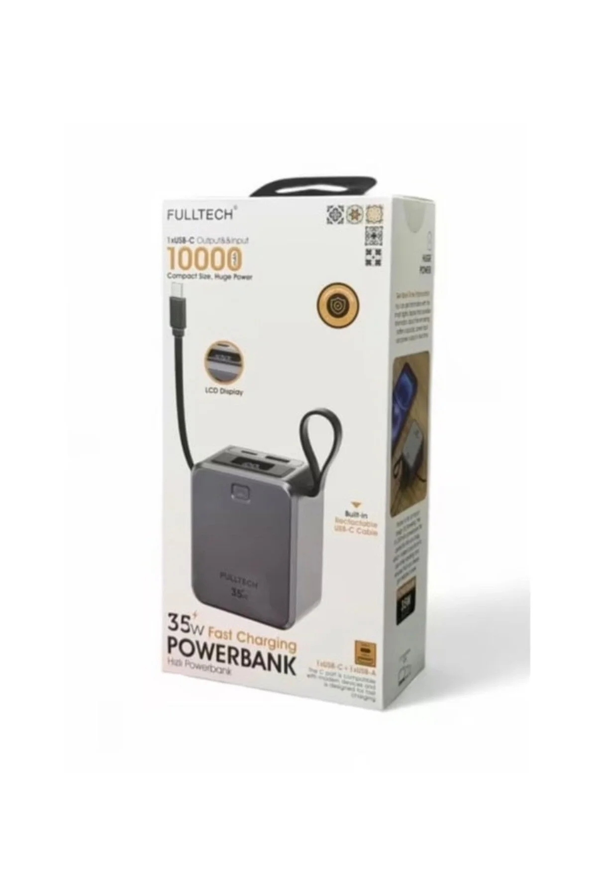 Aura Akse 35 W Hızlı Powerbank 1xusb-c+1xusb-a Gri