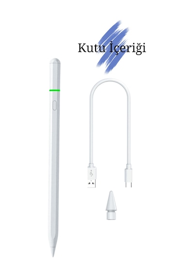 Apple Uyumlu iPad  Mini 6. Nesil Pencil Usb-c Avuç İçi Red Eğim Bluetooth Özellikli Tablet Kalemi