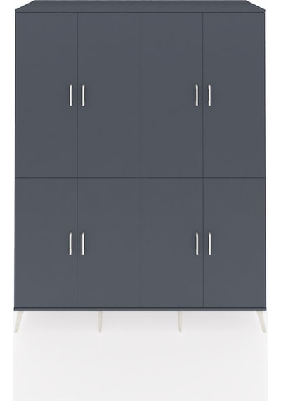 Kronos Gardrop 4 Raflı 8 Kapaklı 4 Askılı 176x59x221 Antrasit-antrasit/çam Antrasit/çam Kronos Gardrop 4 Raflı 8 Kapaklı 4 Askılı 176x59x221 Antrasit-antrasit/çam Antrasit/çam