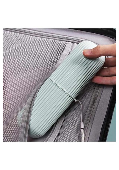 Çizgili Seyahat Kutusu Makyaj Takı Organizeri Mini Saklama Kutusu Karışık Renk 19 X 6 Cm Çok Renkli