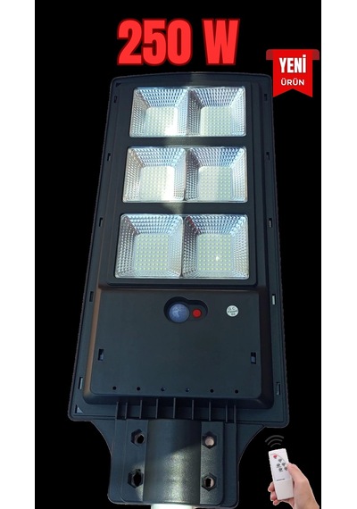 250w Solar Bahçe Lambası Ct-4641 + 3m. Lamba Direği