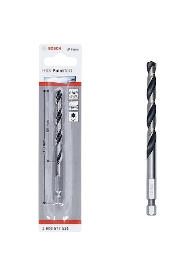 Pointteq Altıgen Şaftlı Hss Matkap Ucu 7 Mm