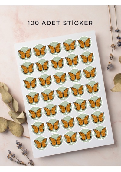 100 Adet Teşekkür Ederiz Stickers Paketleme Kargo Çıkartma Pyt077