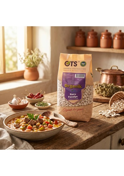 Ots Organik Kuru Fasulye 750 gr (Organik Sertifikalı, Pestisit Analizli)