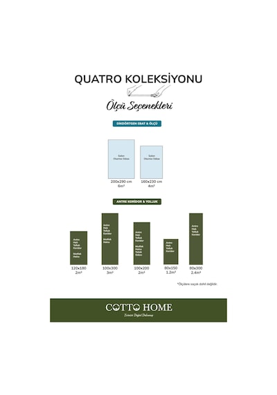Quatro Qu017a Beyaz Halı Modern Desen Pamuk Taban Salon Halısı Yatak Odası Mutfak Koridor