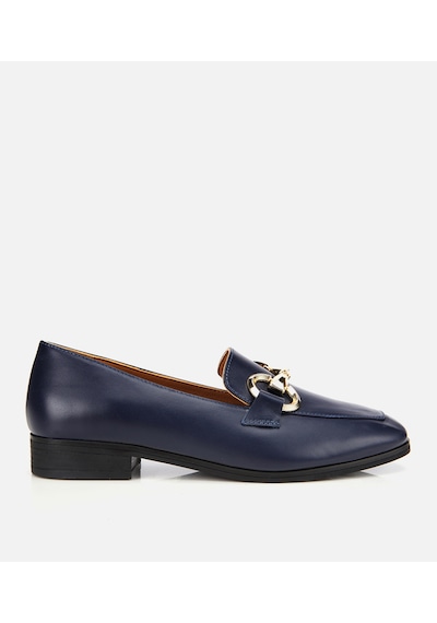 Hotiç Kadın Deri Kahverengi Tokalı Klasik Loafer