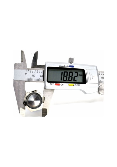 19mm Yaylı Metal Buton Yeşil Işıklı 1no/1nc Anahtar 12v 24v