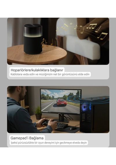 Rocoren Bluetooth Adaptör 5.4 Süper Hızlı Yüksek Performans