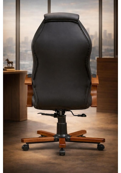 Mega Premium Yönetici Ofis Ve Büro Koltuğu Anatomik Tasarım Lüks Oturum Konforu Siyah