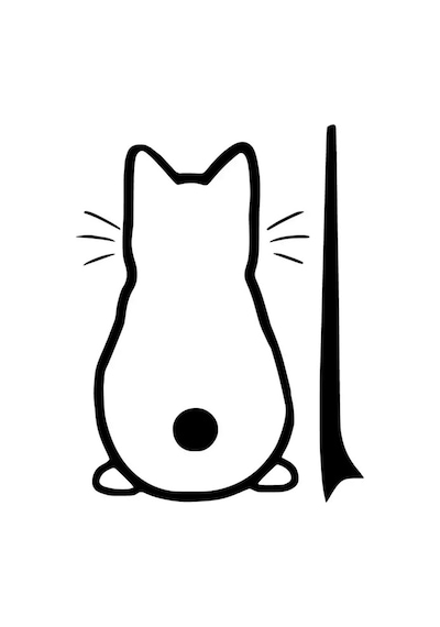 Silecekteki Kedi Sticker Oto Motor Laptop Duvar Folyo Sticker 20x26 Cm
