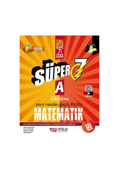 Nitelik 7.Sınıf Süper Matematik Soru Kitabı A