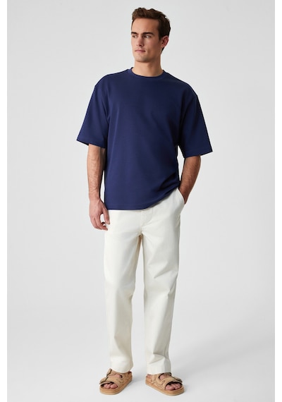 Grımelange Dazmann Erkek Oversize Fit Bisiklet Yaka Kısa Kollu %100 Organik Pamuk Lacivert T-shirt Lacivert Grımelange Dazmann Erkek Oversize Fit Bisiklet Yaka Kısa Kollu %100 Organik Pamuk Lacivert T-shirt Lacivert