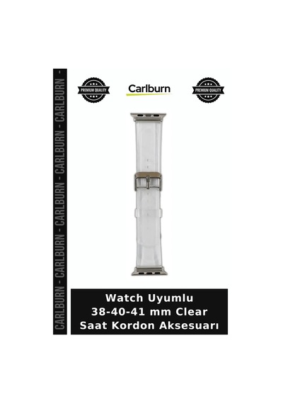 Watch Uyumlu 38-40-41 Mm Clear Saat Kordon Aksesuarı Kombin Detay Alternatif Diğer