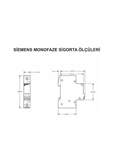 Sıemens - 5Sl6116-6Ya Otomatik Sigorta Klasik 16A B Tipi
