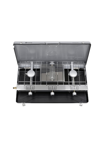 Outwell Kirishima Trio Stove Üçlü Kamp & Karavan Ocağı Lpg Çıkışlı Gri