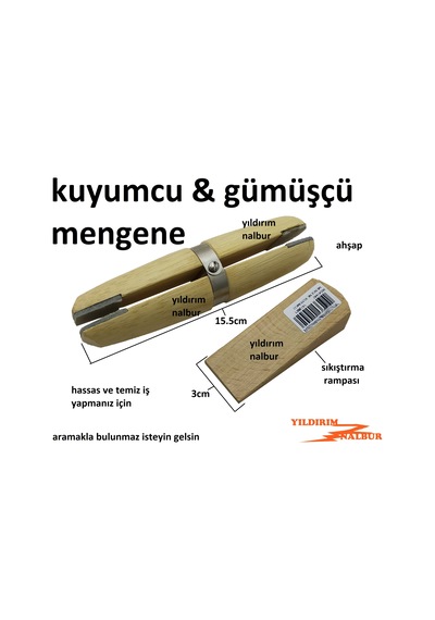 Kuyumcu Mengene Gümüşçü Mengenesi Hobi Mengene Ahşap Hassas İşler