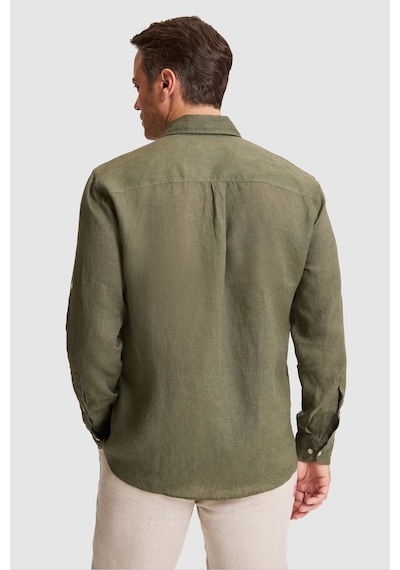 U.s. Polo Assn. Erkek Koyu Haki Gömlek Desenli 50319065-vr111