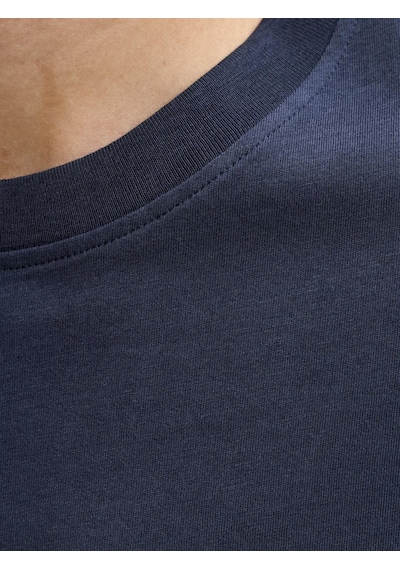 Jack & Jones Erkek Gögüs Logo Baskili Tisört - Devin - 12290173 Lacivert