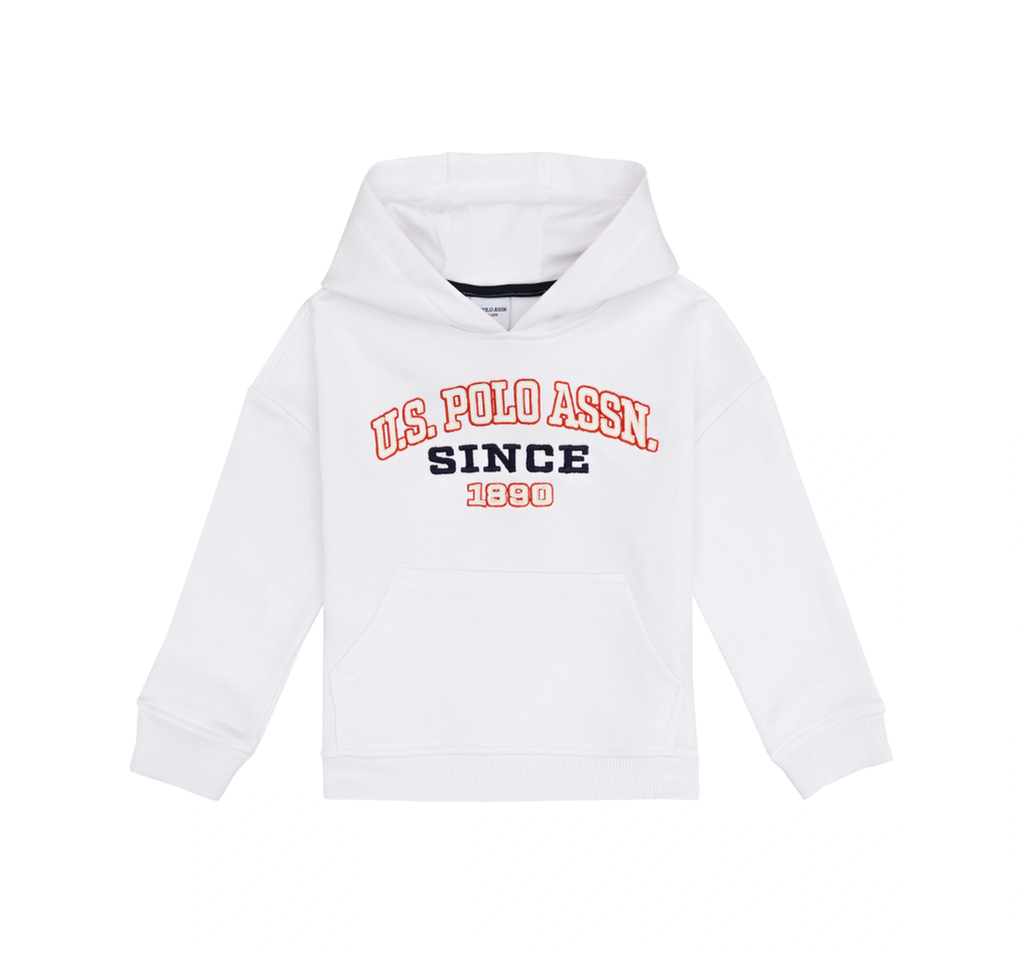 U.S. Polo Assn. Erkek Çocuk Beyaz Kapüşonlu Sweatshirt 50313842-VR013