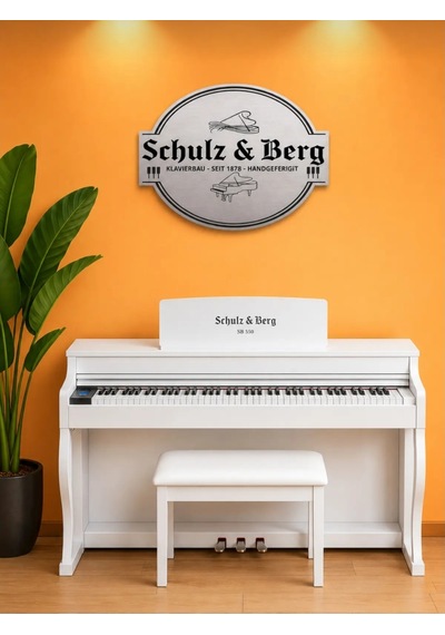Schulz&berg Sb550w Dijital Piyano Tabure Ve Kulaklık Hediyeli+akım Koruyucu Mat Beyaz