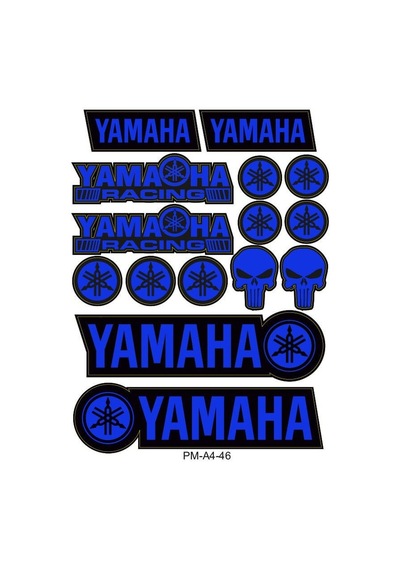 Yamaha Uyumlu A4 Çoklu Sticker Seti 03 Diğer