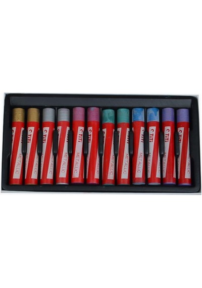 Titi Metallic Yağlı Pastel Boya 12li Pl12mh Çok Renkli