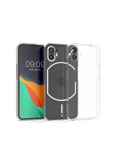 Caseonn Nothing Phone 2 Kılıf Transparan Silikon Koruma Şeffaf Çok Renkli