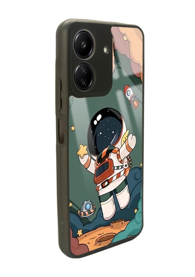 Xiaomi Redmi 13c Anime Astronot Tasarımlı Glossy Telefon Kılıfı Çok Renkli