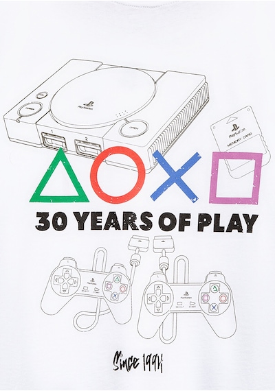 Mavi - Playstation Baskılı Beyaz Tişört 6610423-620 Beyaz