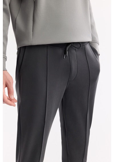 Avva Erkek Antrasit Beli Bağcıklı Soft Touch Regular Fit Eşofman Altı A51y3422
