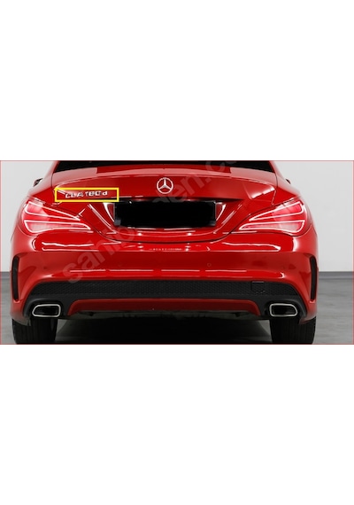 Mercedes Cla 180d Krom Bagaj Yazısı Yeni Nesil Üçgen Model