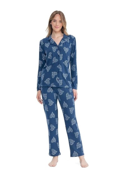 U.S. Polo Assn. U.s Polo 17109 Önden Düğmeli Pijama Takım 001