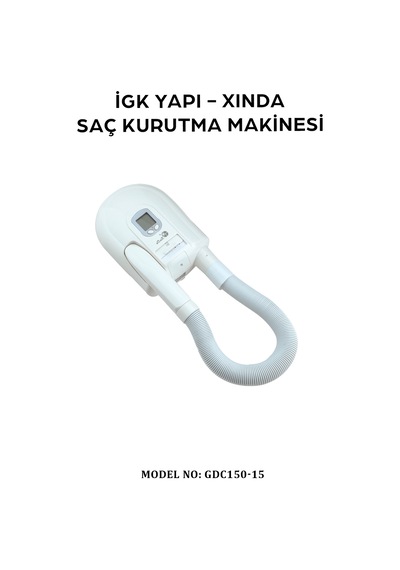 İgk Yapı Xında Hortumlu Saç Kurutma Makinesi Gdc150-15