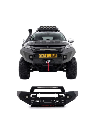 Mitsubishi L200 2019-2023 Uyumlu Araca Özel Dakar Ön Tampon Siyah