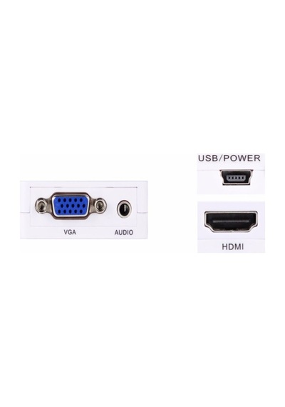 Taplin Vga To Hdmi Çevirici Dönüştürücü Adaptör