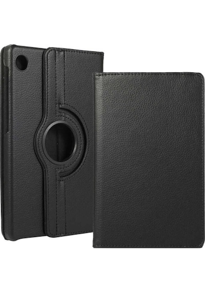 Huawei Matepad T10 / T10s Kılıf 360 Dönebilen Deri Leather New Style Cover Case Pembe Kılıf