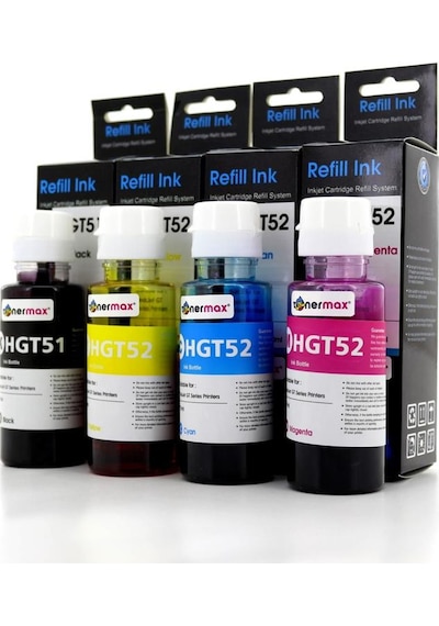 Hp Deskjet Gt 5820 Uyumlu Mürekkep Takımı / Hp Gt51 /Gt52 Set