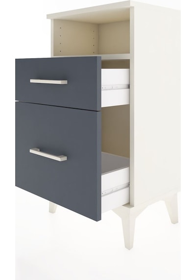 Arges Komodin 3 Çekmeceli 44x30x80 Aytaşı-antrasit Aytaşı