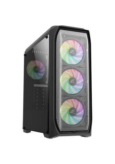 Zalman N5Tf 600W 4X RGB Fan Mid Tower Bilgisayar Kasası Siyah