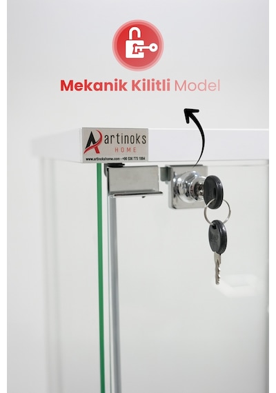 3 Raflı Kilitli Cam Vitrin Dolap Gümüşlük Koleksiyon Sergi Kitaplık Büfe Mutfak Raflı Detolf Beyaz 3 Raflı Kilitli Cam Vitrin Dolap Gümüşlük Koleksiyon Sergi Kitaplık Büfe Mutfak Raflı Detolf Beyaz