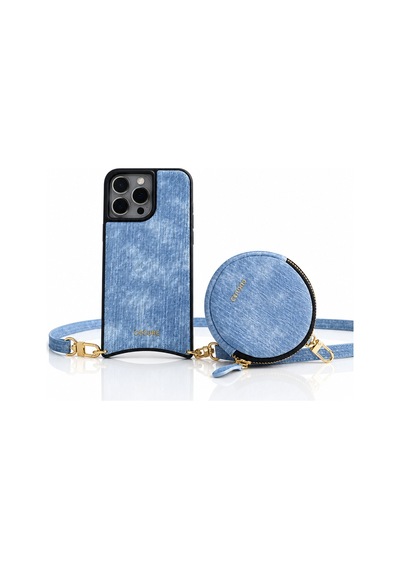 Kombinlenebilir - İphone 15 Pro Max Uyumlu Magsafe Oval Tasarım Kılıf Hera Serisi - By Bero Lina Denim Silikon