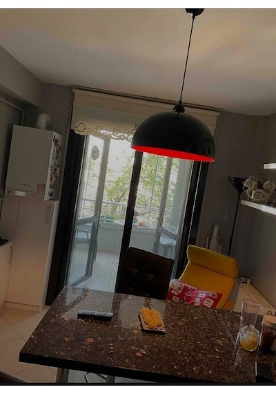 Riolight Modern Parlak Siyah Içi Kirmizi Cafe,Mutfak,Genç Odasi T