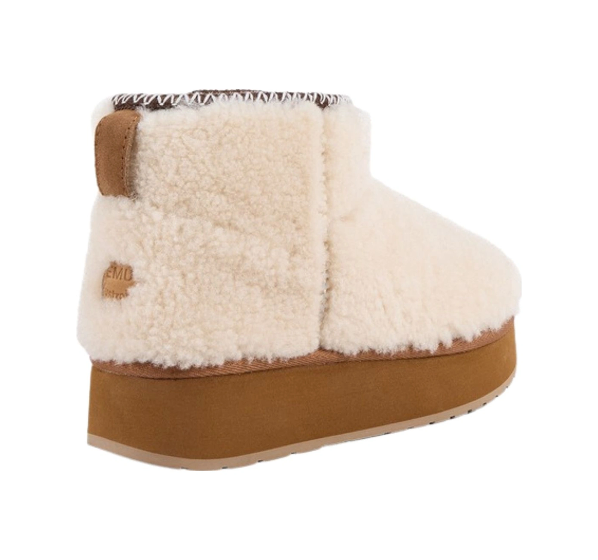 Emu Australia Emu Australia Stinger Micro Flatform Teddy Kadın Beyaz Bot 6114 Beyaz