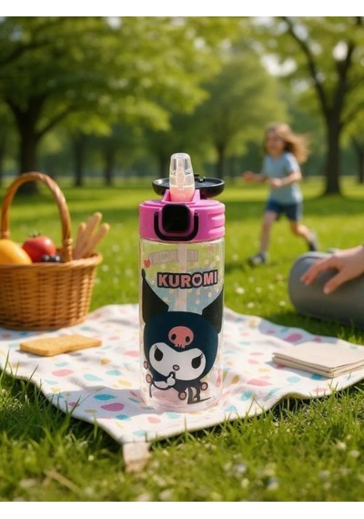 Kuromi 500 Ml Plastik Matara 3413 Çok Renkli
