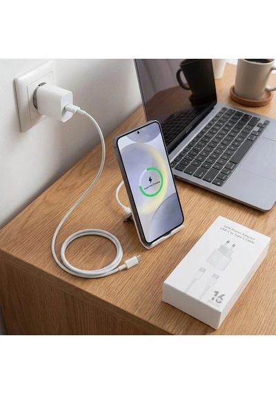 25w Hızlı Şarj Adaptörü Usb-c To Type-c Kablolu - Pd Destekli, Süper Hızlı Şarj Cihazı Bx40