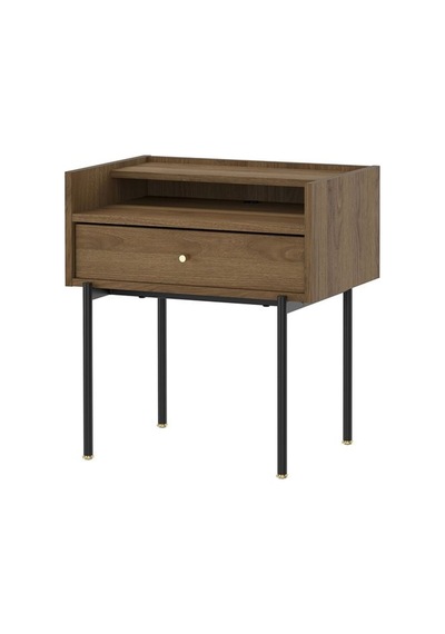 Ikea Rådmansö Komodin, Kahverengi Ceviz Görünüm, 54x38x58 Cm