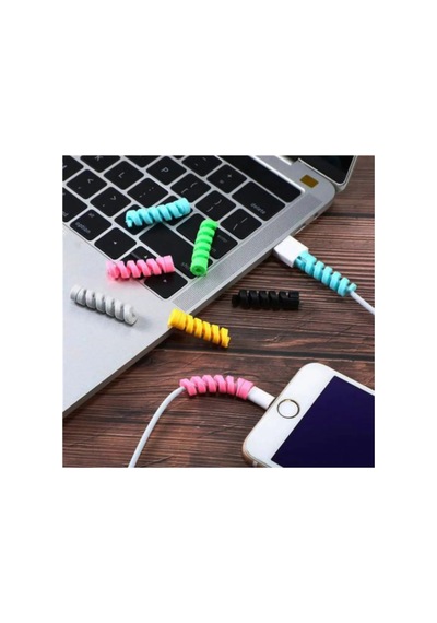 Micro Usb - Type C - İphone Lightning Kablo Spiral Kablo Koruyucu 1 Adet