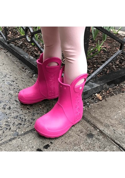 Crocs Handle It Rain Boot Kids Pembe Bot Pembe