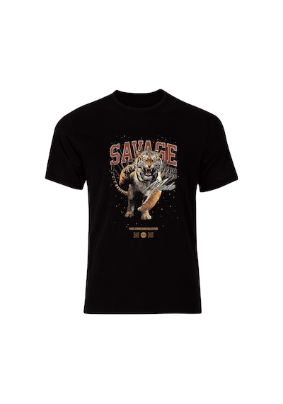 Aslan Baskılı Tişört Fame Stoned Gang Collection New Season Tshirt 001