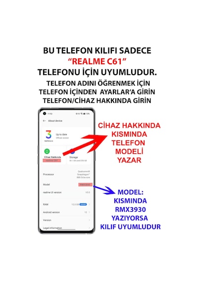 Realme C61 Uyumlu Atatürk Temalı Asalet Ve Bozkurt Baskılı Silikon Kılıf